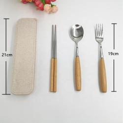 Portable Cutlery Set Wooden