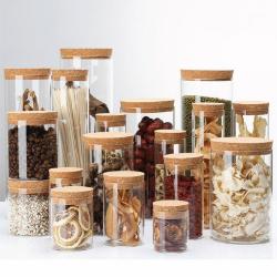 Glass Container with Bamboo Lid