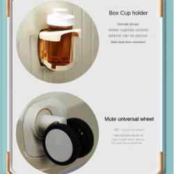 Multi-Functional 24 Inches Suitcase with Phone Charger Cup Holder