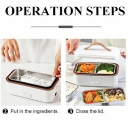 Single or Double Layer Smart Portable Electric Heating Insulation Thermal Lunch Box