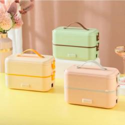 Single or Double Layer Smart Portable Electric Heating Insulation Thermal Lunch Box