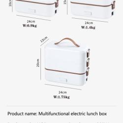 Single or Double Layer Smart Portable Electric Heating Insulation Thermal Lunch Box
