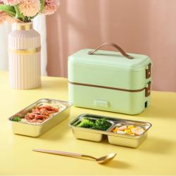 Single or Double Layer Smart Portable Electric Heating Insulation Thermal Lunch Box