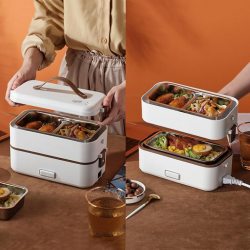 Single or Double Layer Smart Portable Electric Heating Insulation Thermal Lunch Box