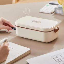 Electric Stainless Steel Lunch Box Convenient 2-in-1 Heating