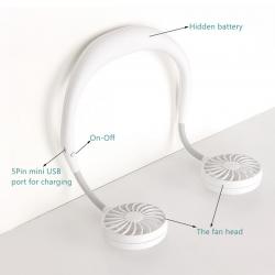 Mini USB Portable Fan Neck Fan Neckband