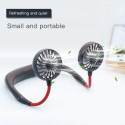 Mini USB Portable Fan Neck Fan Neckband