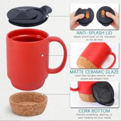 Ceramic Mug Cork Bottom