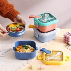 304 stainless steel Children's Warm Portable Tableware Set