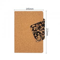 Cross-Border Coffee Grounds Cork Buckle A5 Business Gift Notepad Set