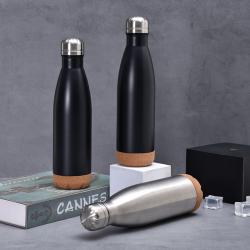 304 SS Thermos Double-Layer Vacuum Cork Bottom