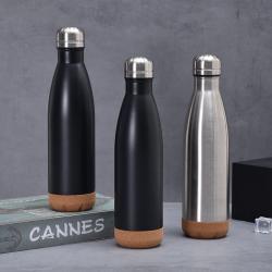304 SS Thermos Double-Layer Vacuum Cork Bottom