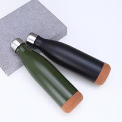 304 SS Thermos Double-Layer Vacuum Cork Bottom