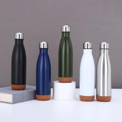 304 SS Thermos Double-Layer Vacuum Cork Bottom