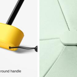 Mini Compact Pocket Umbrella 6 Fold with Pouch or Bag