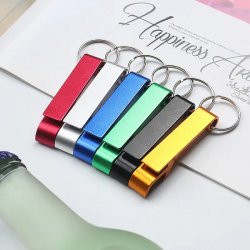 Bottle Opener Metal Keychain Durable Aluminium