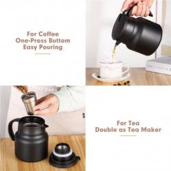 Thermos Kettle with Tea Strainer Stewing Pot