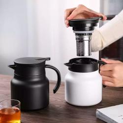 Thermos Kettle with Tea Strainer Stewing Pot