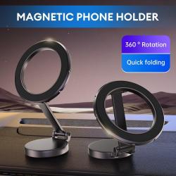 Mobile phone holder magsafe magnetic car dashboard 360 rotation navigation