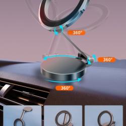 Mobile phone holder magsafe magnetic car dashboard 360 rotation navigation