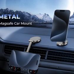 Mobile phone holder magsafe magnetic car dashboard 360 rotation navigation