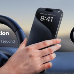 Mobile phone holder magsafe magnetic car dashboard 360 rotation navigation