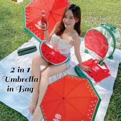 Magic Changing Color when Wet Umbrella with Bag