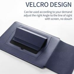 Waterproof Slim PU Leather Laptop Sleeve Case with Adjustable Stand