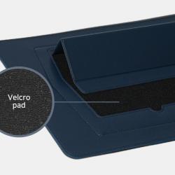 Waterproof Slim PU Leather Laptop Sleeve Case with Adjustable Stand