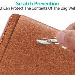 Waterproof Slim PU Leather Laptop Sleeve Case with Adjustable Stand