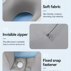 U Shaped Memory Foam Neck Pillow Soft Travel