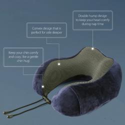 U Shaped Memory Foam Neck Pillow Soft Travel