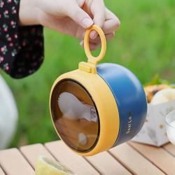 304 Stainless Steel Mini Lunch Potable Soup with Lid and Spoon