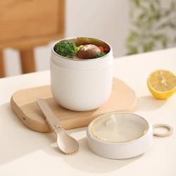 304 Stainless Steel Mini Lunch Potable Soup with Lid and Spoon