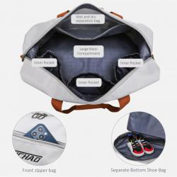 Travel Duffel Bag with Wet Pocket Shoe Compartment