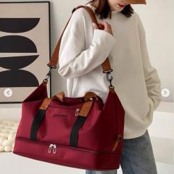 Travel Duffel Bag with Wet Pocket Shoe Compartment