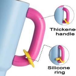 550ML Stainless Steel Insulation Cup Double Layer Vacuum Straw Handle