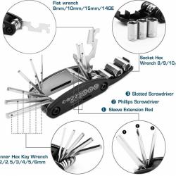 16 in 1 Multi-Functional Screwdriver Repair Tools Kit Folding Hex Allen Key Wrench Set