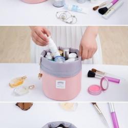 Round Cosmetic Travel Pouch