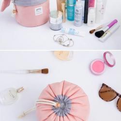Round Cosmetic Travel Pouch