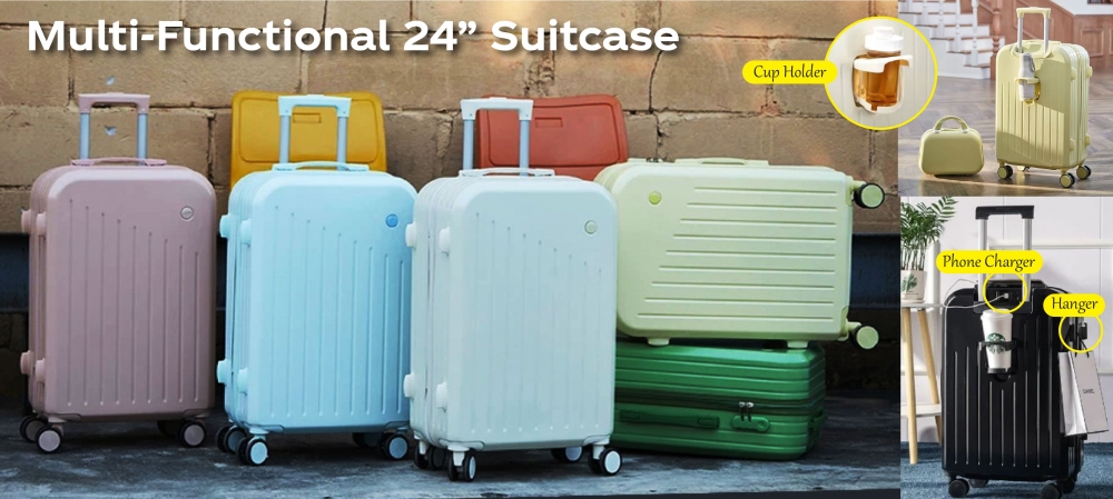 Multi-Functional 24” Suitcase